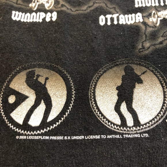 ACDC Back in Canada 2009 Concert T-Shirt Double sided Medium anvil tag - Picture 8 of 9